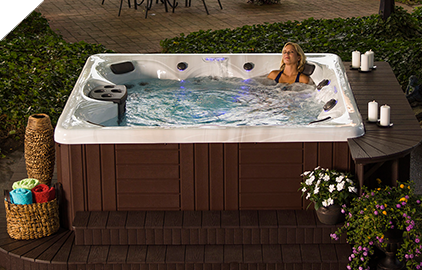 Relaxing in a Twilight Series Spa