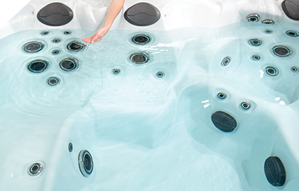 Clean, clear water is a product of Master Spas advanced filtration methods