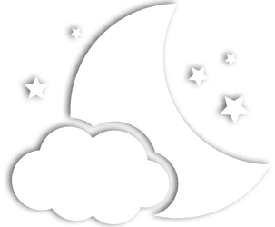 Moon and stars icon