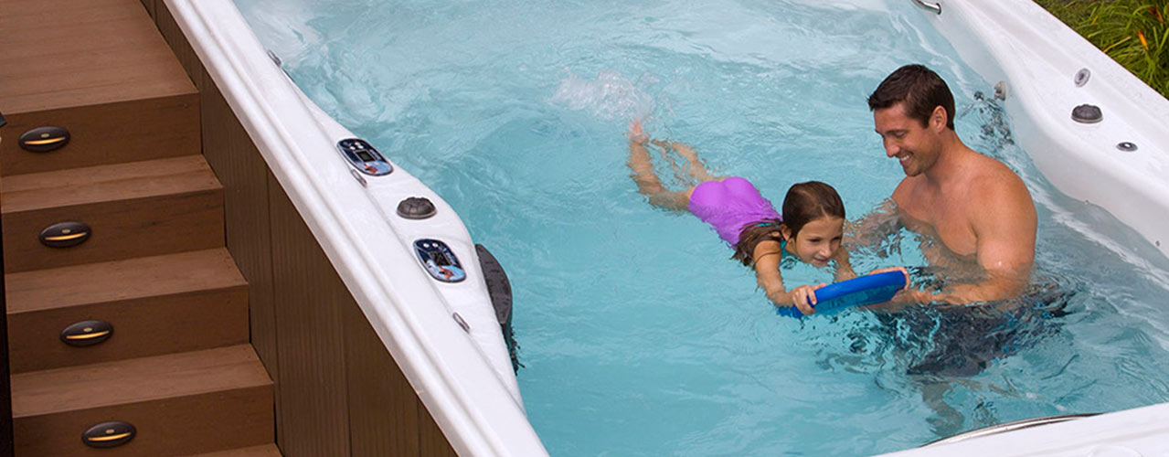 The Michael Phelps swim spa is a perfect way for children to learn to swim